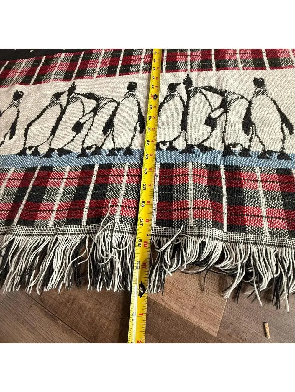 Coming Home 100% Cotton Polar‎ Bear Tapestry Throw Blanket Vintage